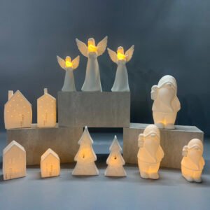 Ceramic Gnome with A Lantern